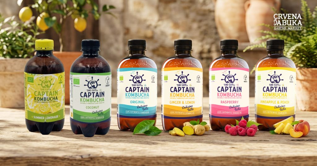 Boce Captain Kombucha napitka različitih ukusa